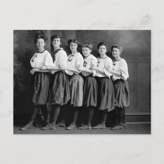 Meisjes in Bloomers, begin jaren 1900 Briefkaart (Voorkant)