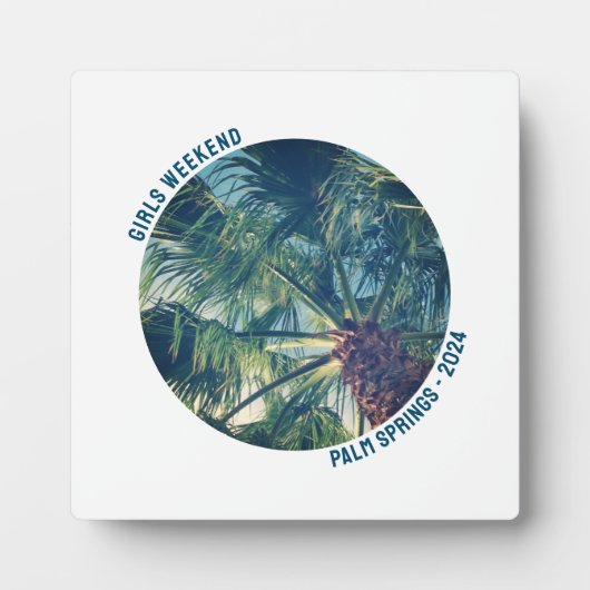 Meisjes in cirkelvorm voor afscheidsweekend foto fotoplaat (Voorkant)