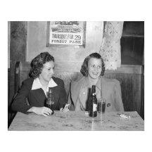 Meisjes in de bar, 1940.  foto