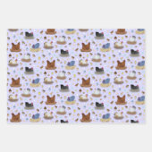 Meisjes in de Coop - roze, paarse, mint aqua Inpakpapier Vel (Voorkant 3)