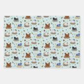 Meisjes in de Coop - roze, paarse, mint aqua Inpakpapier Vel (Voorkant 2)