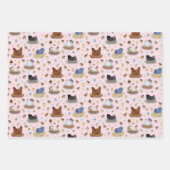 Meisjes in de Coop - roze, paarse, mint aqua Inpakpapier Vel (Voorkant)