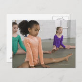 Meisjes in de gymnastiek briefkaart (Voorkant / Achterkant)