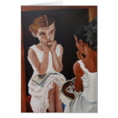 Meisjes in de Mirror Notecard (Voorkant)