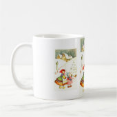 Meisjes in de sneeuw koffiemok (Links)