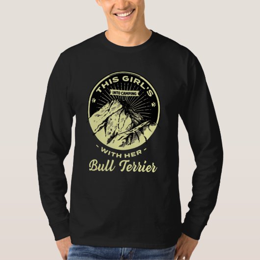 Meisjes in de strijd met haar bull Terrier Bully C T-shirt (Voorkant)