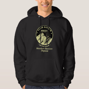 Meisjes in de strijd met haar miniatuurAmerikaan Hoodie
