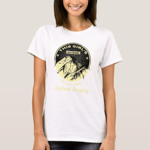 Meisjes in de strijd met haar Shetland Sheepdog Sh T-shirt