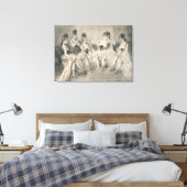 Meisjes in een Bordello Canvas Afdruk (Insitu (Slaapkamer))