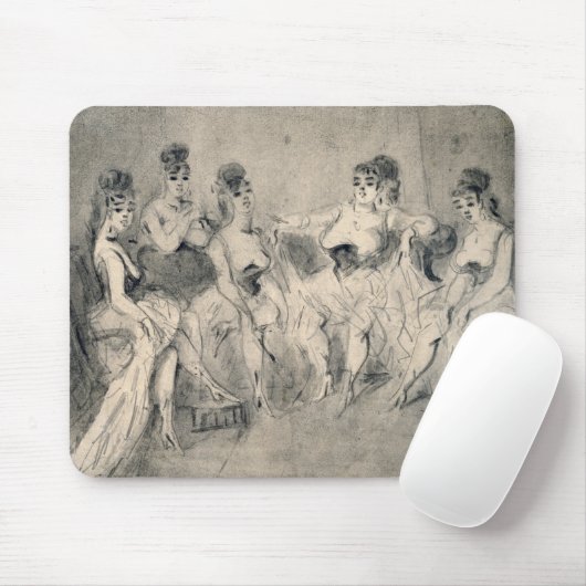 Meisjes in een Bordello Muismat (Met muis)