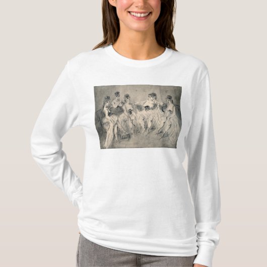 Meisjes in een Bordello T-shirt (Voorkant)