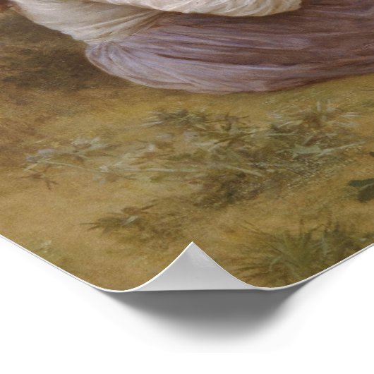 Meisjes in een weide poster (Hoek)