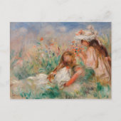 Meisjes in het gras | Pierre-Auguste Renoir Briefkaart (Voorkant)
