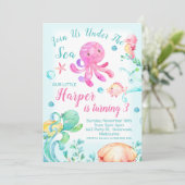 Meisjes in het kader van de uitnodiging tot geboor (Staand voorkant)