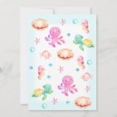 Meisjes in het kader van de uitnodiging tot geboor (Achterkant)