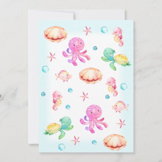 Meisjes in het kader van de uitnodiging tot geboor (Achterkant)