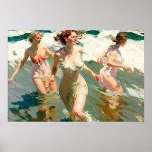 Meisjes in het surf