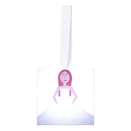 Meisjes in Jurken Cube Ornament (Voorkant)