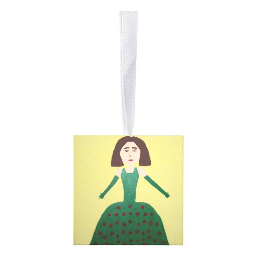 Meisjes in Jurken Cube Ornament (Rechts)