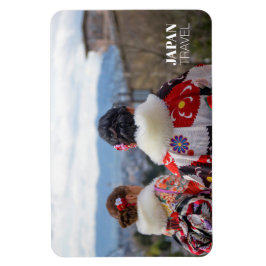 Meisjes in Kimono, Kyoto, Japan Travel Souvenir Magneet