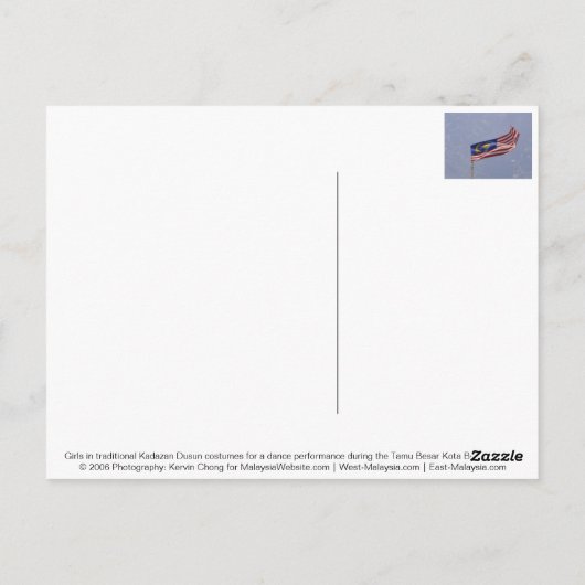 Meisjes in kostuum briefkaart (Achterkant)