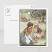 meisjes in Orchard door Anne Anderson Briefkaart (Voorkant / Achterkant)