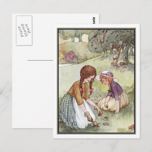  meisjes in Orchard door Anne Anderson Briefkaart (Voorkant / Achterkant)