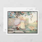 meisjes in Orchard door H. Willebeek Le Mair Briefkaart (Voorkant / Achterkant)