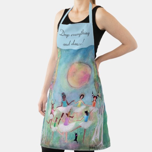 Meisjes in Tutus Whimsical Art  Schort (Insitu)