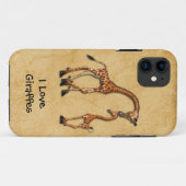 Meisjes iPhone5 Moeder Baby Giraffes Case-Mate iPhone Case (Achterkant (horizontaal))
