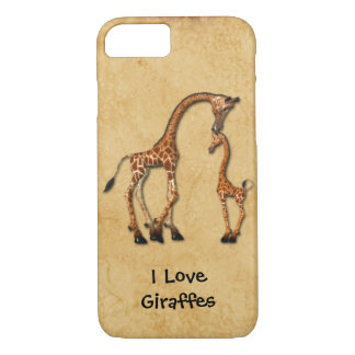 Meisjes iPhone 7 hoesje Baby Giraffes