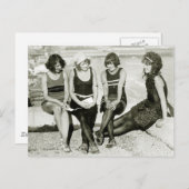  meisjes, jaren 20 briefkaart (Voorkant / Achterkant)