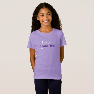 Meisjes Jezus houdt van jou T-shirt