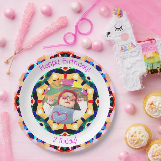 Meisjes Jongens Gelukkige Verjaardagsster Custom A Papieren Bordje (Feest)