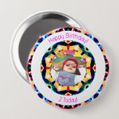 Meisjes Jongens Gelukkige Verjaardagsster Custom A Ronde Button 4,0 Cm (Voorkant /achterkant)