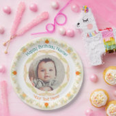 Meisjes Jongens Herfst Herfst Happy Birthday Custo Papieren Bordje (Feest)