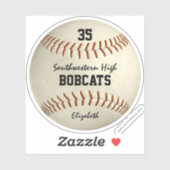 meisjes jongens honkbal softbal aangepaste team na sticker (Vel)