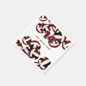 Meisjes Jongens Maroon Black volleyballen verjaard Servet (Hoek)