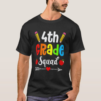 Meisjes Jongens Vierde Leerjaar Squad Docent St T-shirt