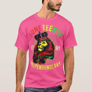 Meisjes Juneteenth Queen Independence Day Lioness T-shirt