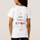 Meisjes K-pop T-shirt (Achterkant)