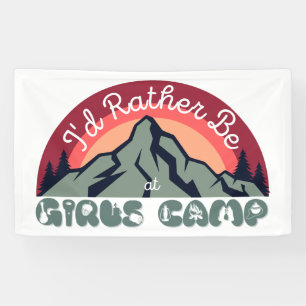 Meisjes Kamp Poster Ik ben liever op Girls Camp Spandoek