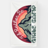 Meisjes Kamp Poster | Ik ben liever op Girls Camp Spandoek (Verticaal)
