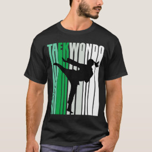 Meisjes Karate Blue Oranje kleuren Boyish Tomboy D T-shirt