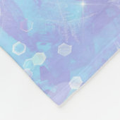 Meisjes Karate Blue Paars gepersonaliseerd Fleece Deken (Hoek)