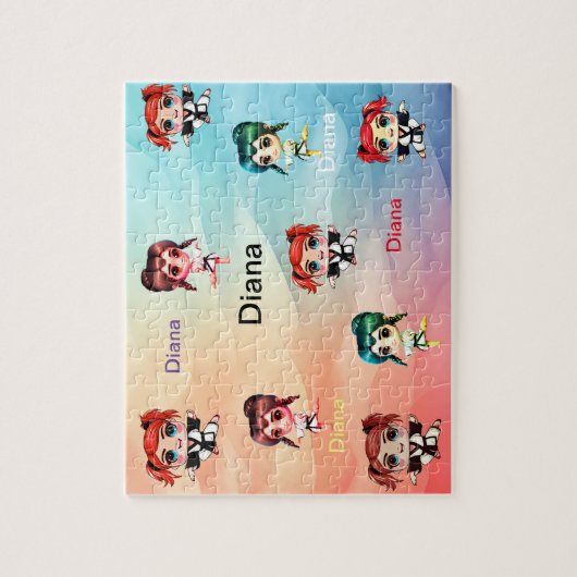 Meisjes Karate en Kung fu Legpuzzel (Verticaal)