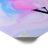 Meisjes Karate Pastel Swirl Poster (Hoek)