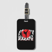 Meisjes Karate - Patriottisch Japan Japans thema Bagagelabel (Voorkant (verticaal))