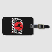 Meisjes Karate - Patriottisch Japan Japans thema Bagagelabel (Voorkant (horizontaal))