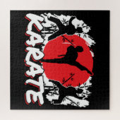 Meisjes Karate - Patriottisch Japan Japans thema Legpuzzel (Horizontaal)